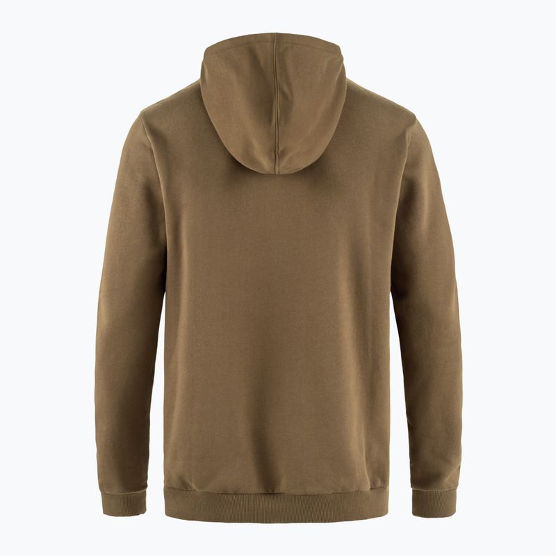 Bluză pentru bărbați Fjällräven Logo Hoodie wood brown 2