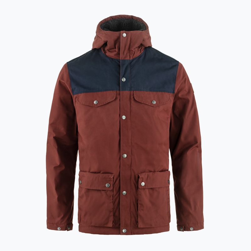 Geacă de vânt pentru bărbați Fjällräven Greenland Winter maroon/dark navy