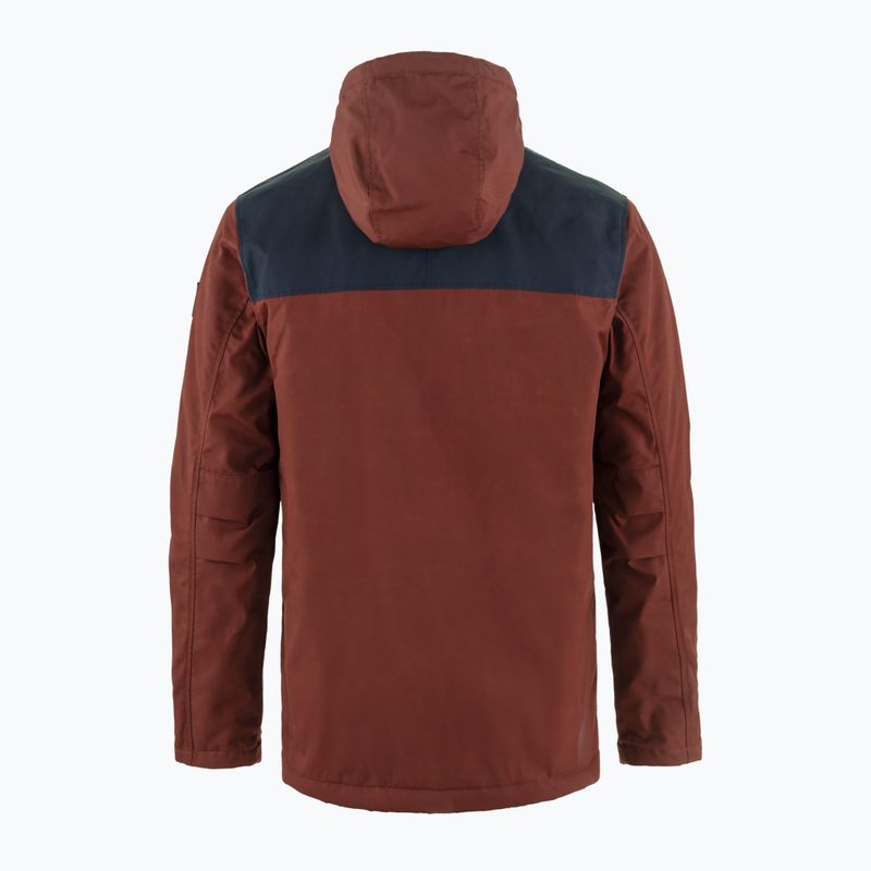 Geacă de vânt pentru bărbați Fjällräven Greenland Winter maroon/dark navy 2