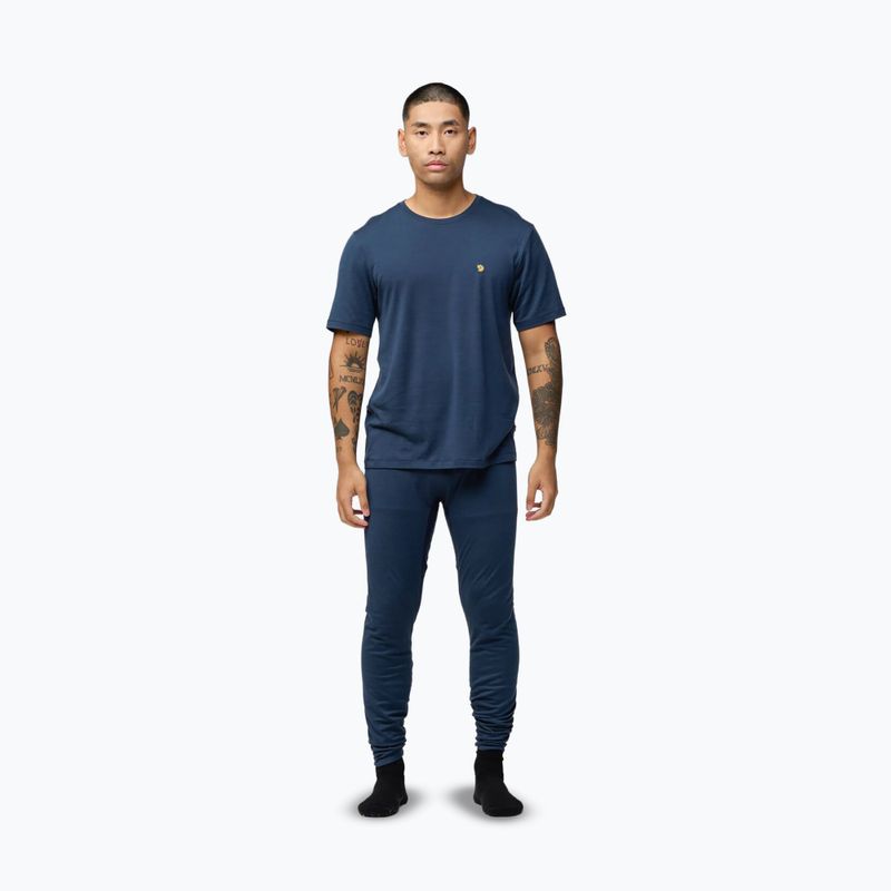 Colanți pentru bărbați Fjällräven Bergtagen Merino 190 Long John mountain blue 2