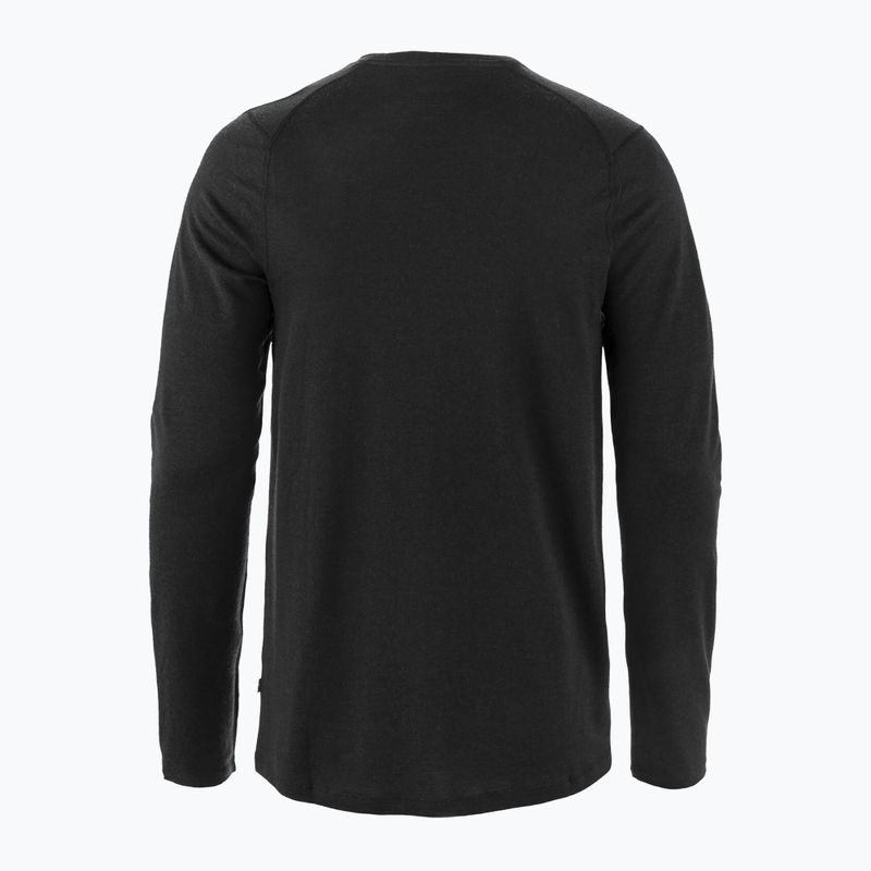 Longsleeve de trekking pentru bărbați Fjällräven Bergtagen Merino black 2