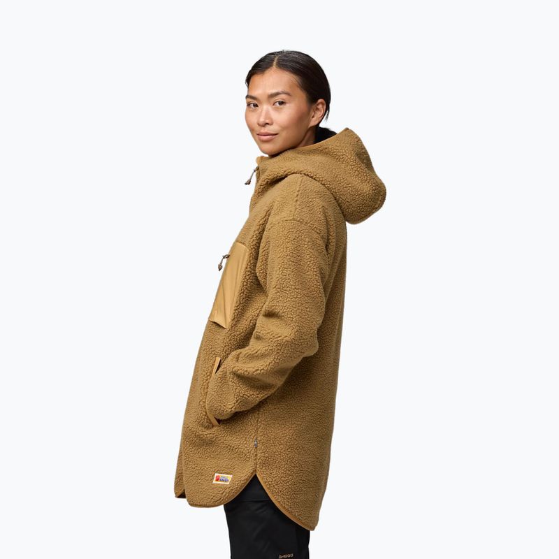 Bluză pentru femei Fjällräven Vardag Pile Fleece Long buckwheat brown 5