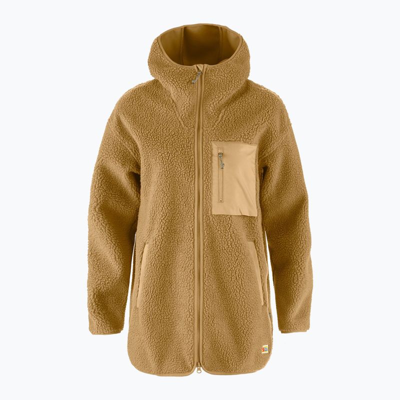 Bluză pentru femei Fjällräven Vardag Pile Fleece Long buckwheat brown 9