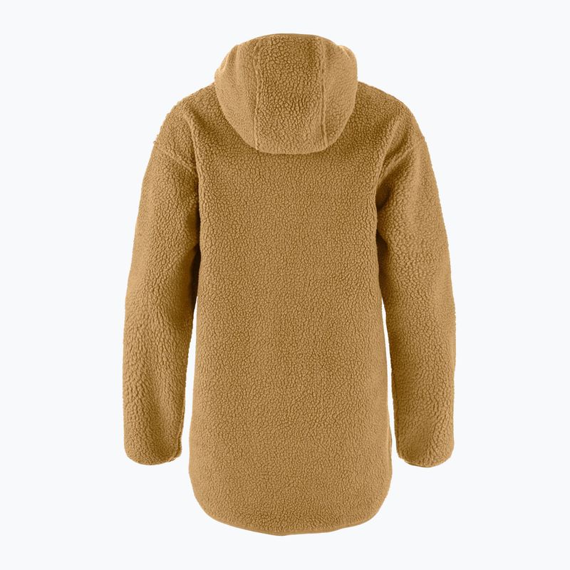 Bluză pentru femei Fjällräven Vardag Pile Fleece Long buckwheat brown 10