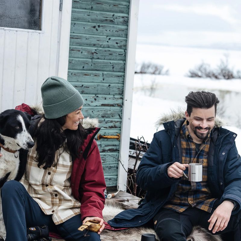 Cămașă pentru bărbați Fjällräven Singi Heavy Flannel black/deep forest 3