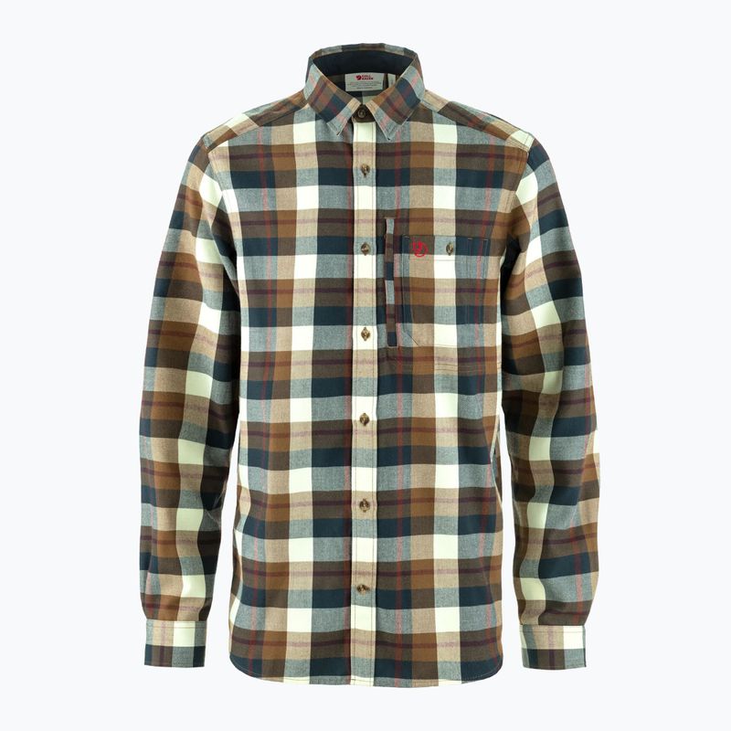 Cămașă pentru bărbați Fjällräven Fjällglim wood brown/maize yellow
