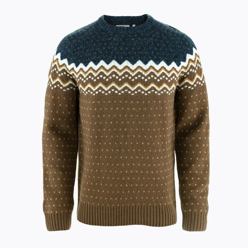 Pulover pentru femei Fjällräven Övik Knit Sweater dark oak/navy