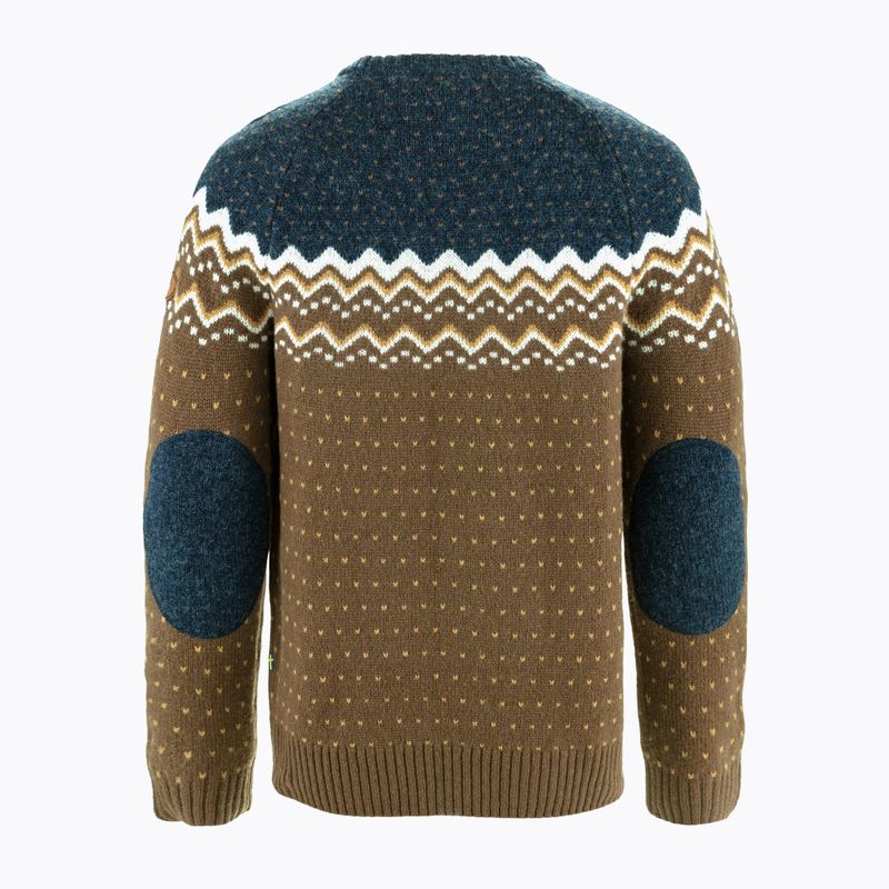 Pulover pentru femei Fjällräven Övik Knit Sweater dark oak/navy 2