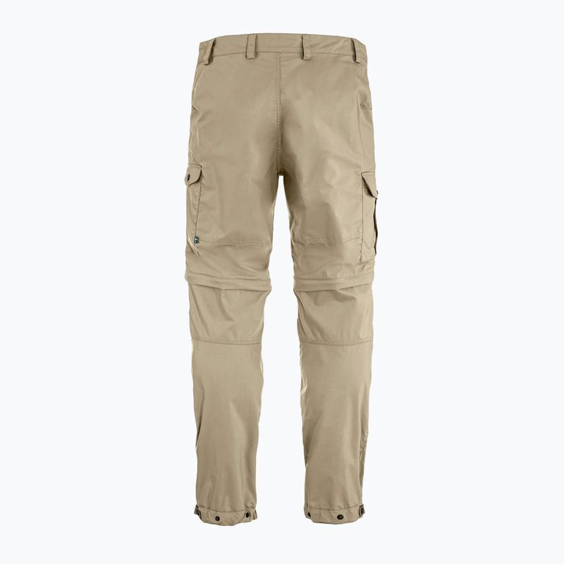 Pantaloni de trekking pentru bărbați Fjällräven Vidda Pro Lite Zip Off fossil 2