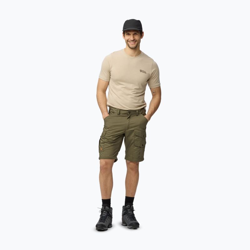 Pantaloni de trekking pentru bărbați Fjällräven Vidda Pro Lite Zip Off laurel green 4