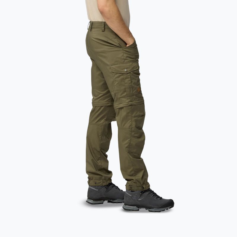 Pantaloni de trekking pentru bărbați Fjällräven Vidda Pro Lite Zip Off laurel green 6
