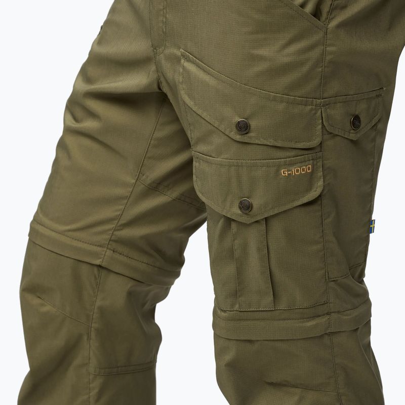 Pantaloni de trekking pentru bărbați Fjällräven Vidda Pro Lite Zip Off laurel green 7