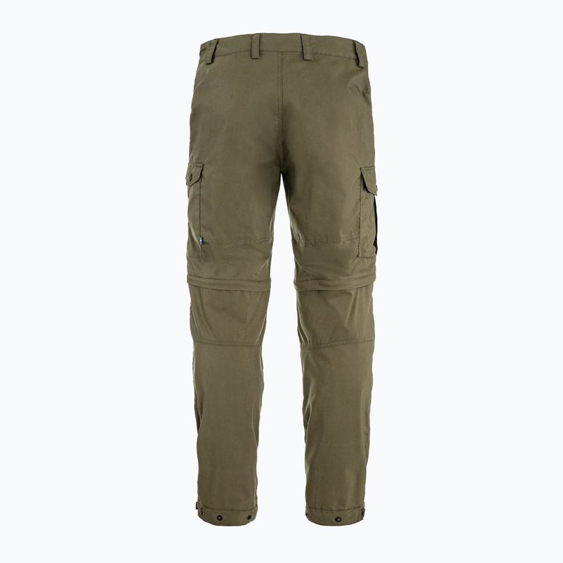Pantaloni de trekking pentru bărbați Fjällräven Vidda Pro Lite Zip Off laurel green 15