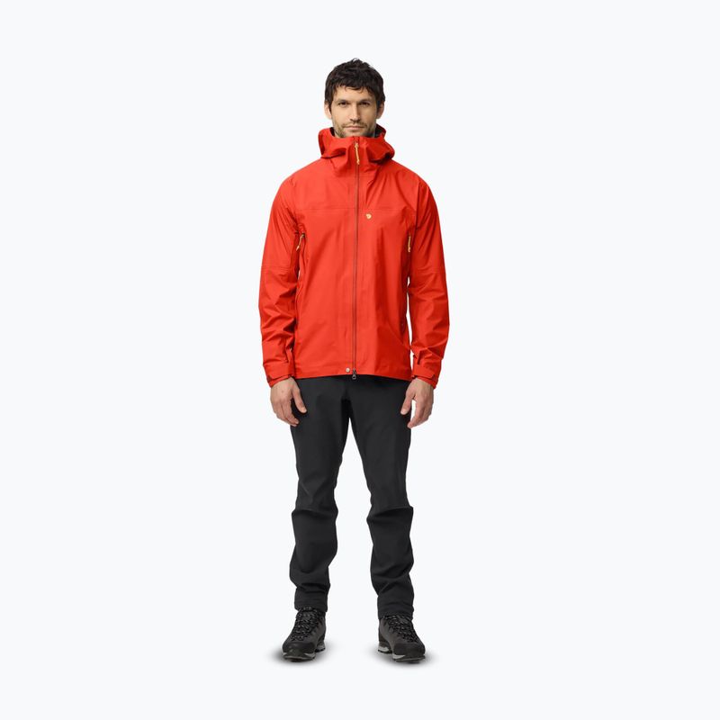 Geacă softshell pentru bărbați Fjällräven Bergtagen GTX Lite flame orange 2