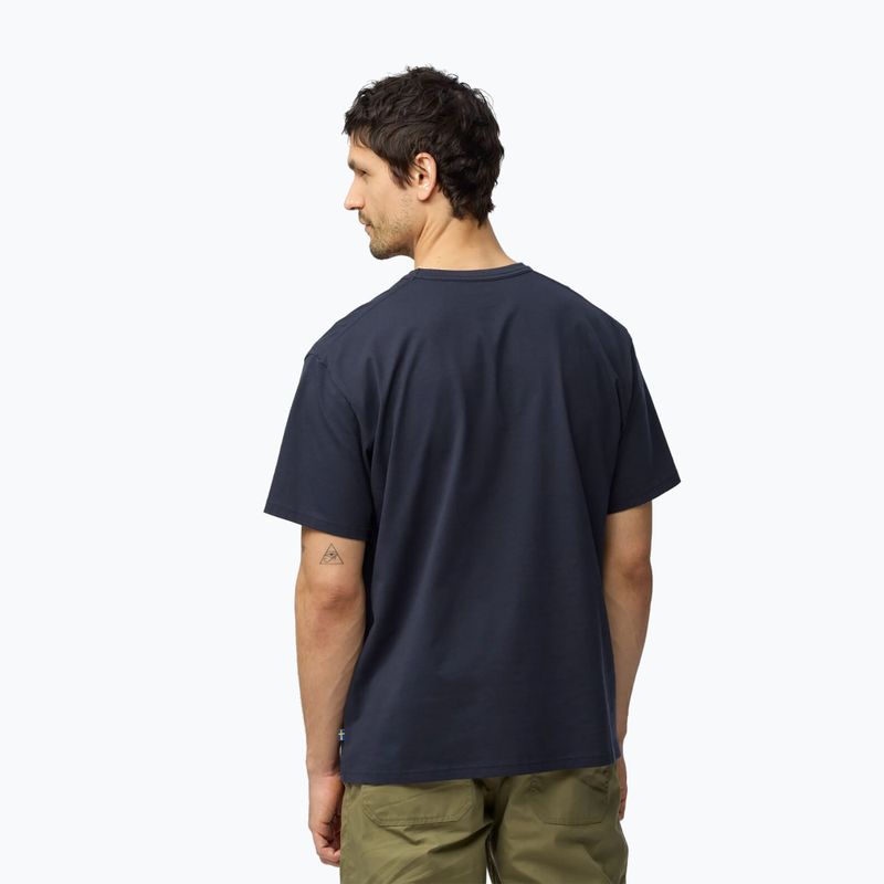 Tricou pentru bărbați Fjällräven Relaxed dark navy 2