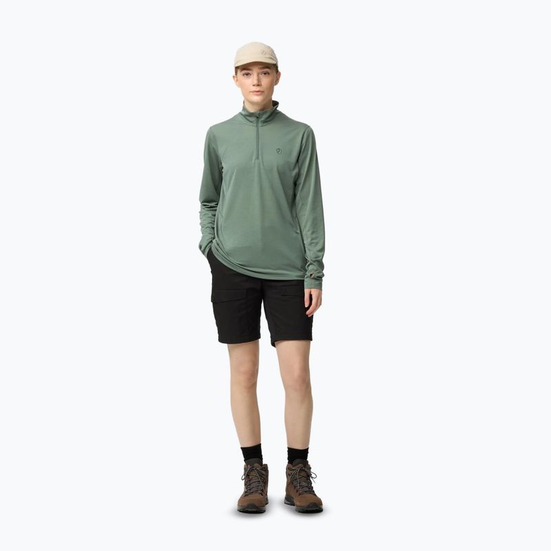 Bluză de trekking pentru femei Fjällräven Abisko Day Hike Half Zip patina green 4