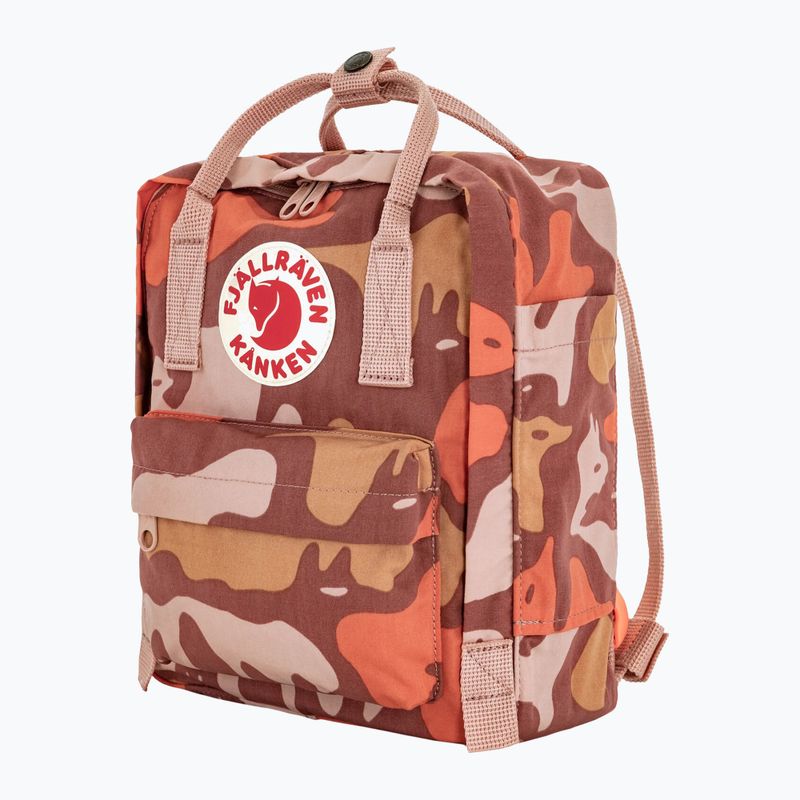 Rucsac de oraș Fjällräven Kanken Graphics Mini 7 l chalkrose/hidden animals 2
