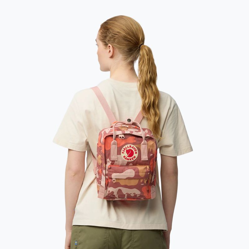 Rucsac de oraș Fjällräven Kanken Graphics Mini 7 l chalkrose/hidden animals 4