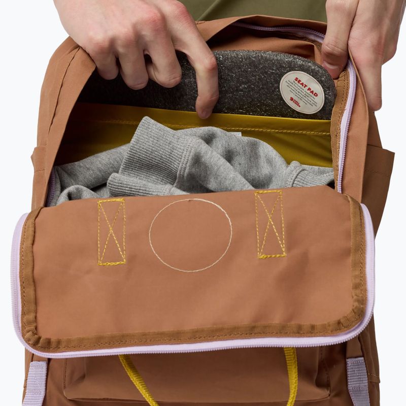 Rucsac de oraș Fjällräven Kånken Concept 16 l khaki dust/kantarell 4