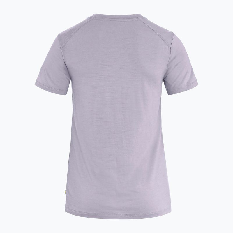 Tricou pentru femei Fjällräven Abisko Wool Fox lavender mist/ dark navy 2