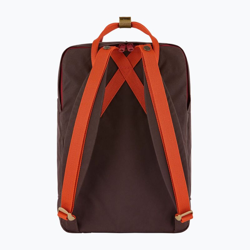 Rucsac de oraș Fjällräven Kanken Koncept Laptop 15" 18 l black oak/rowan red 3