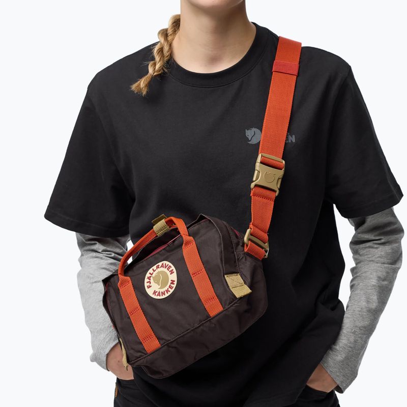 Borsetă Fjällräven Kanken Koncept 4 l black oak/rowan red 5