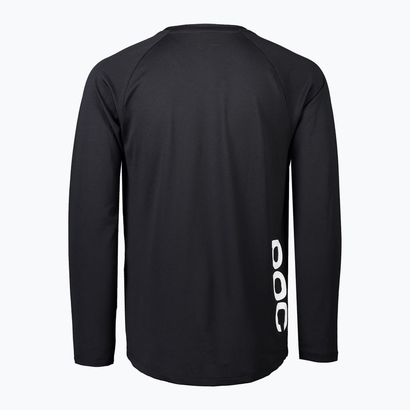 Longsleeve de ciclism pentru bărbați POC DH Jersey carbon black 2