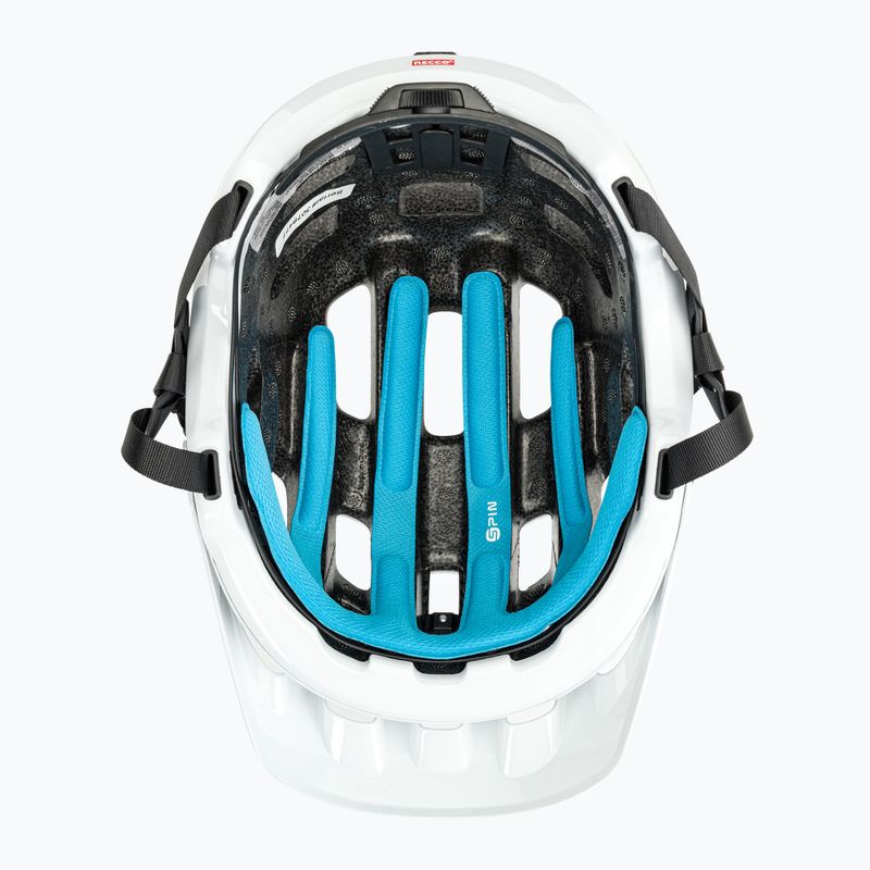 Cască de bicicletă POC Tectal Race SPIN hydrogen white/uranium black 5