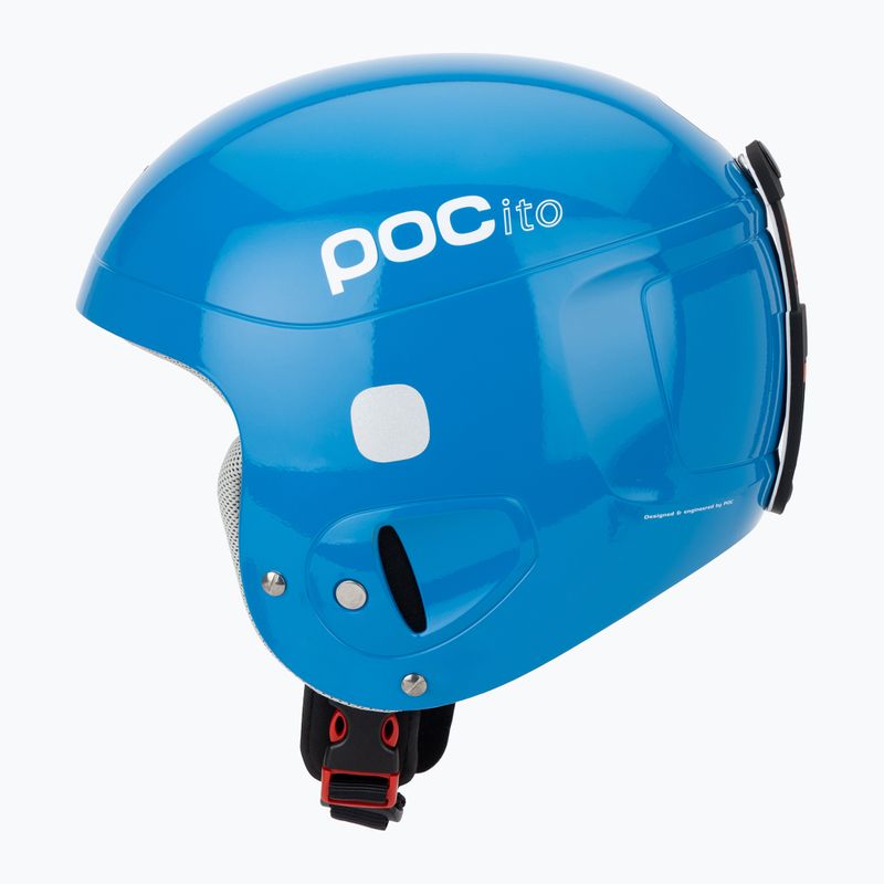 Cască de schi pentru copii POC POCito Skull fluorescent blue 3
