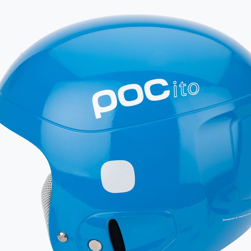 Cască de schi pentru copii POC POCito Skull fluorescent blue 7
