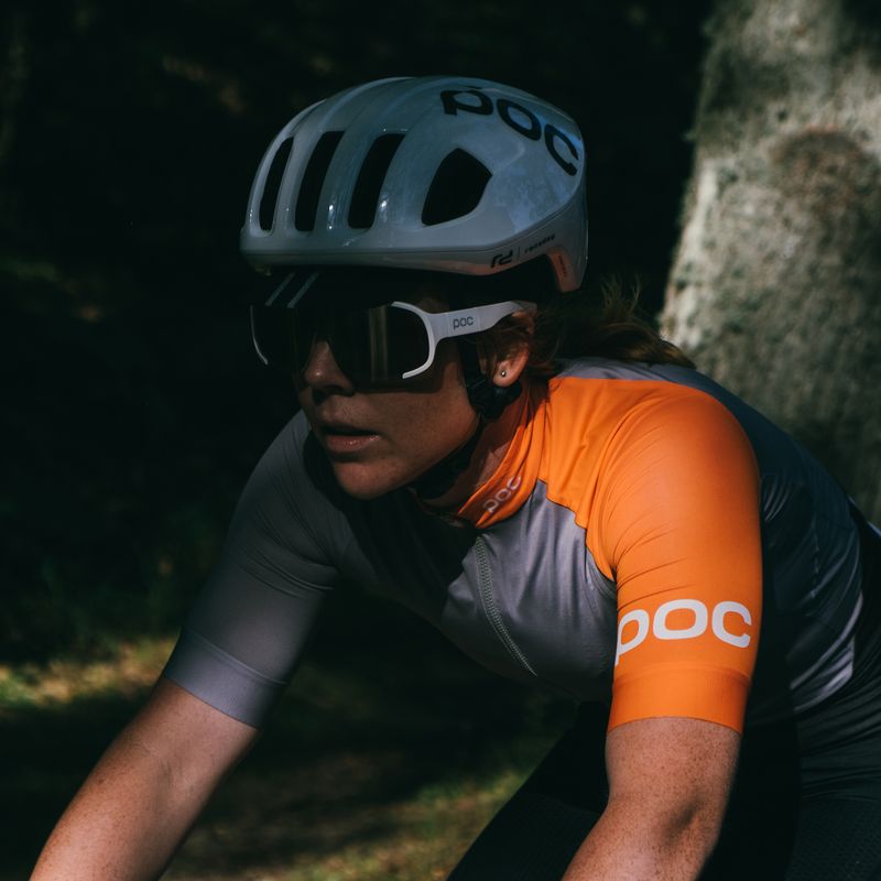 Ochelari de protecție pentru bicicletă POC Aspire hydrogen white/clarity road silver 8