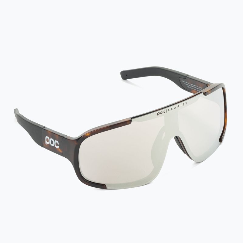 Ochelari de protecție pentru bicicletă POC Aspire tortoise brown/violet/silver mirror