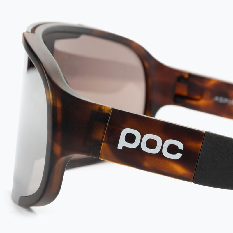Ochelari de protecție pentru bicicletă POC Aspire tortoise brown/violet/silver mirror 4