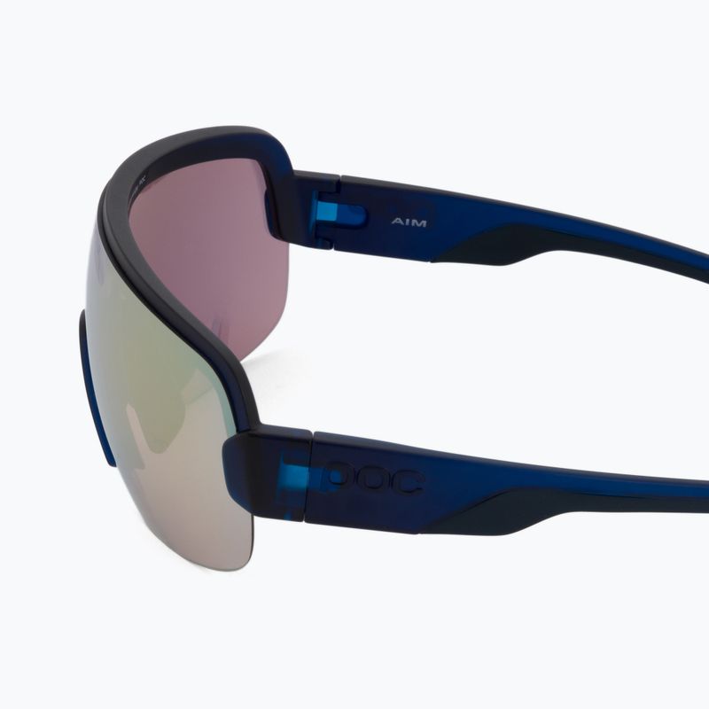 Ochelari de protecție pentru bicicletă POC Aim lead blue/clarity road gold 4