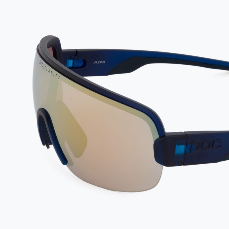 Ochelari de protecție pentru bicicletă POC Aim lead blue/clarity road gold 5