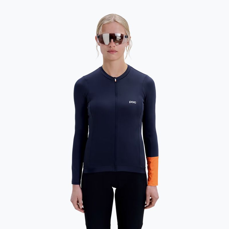 Longsleeve de ciclism pentru femei POC Cadence Jersey apatite navy 4