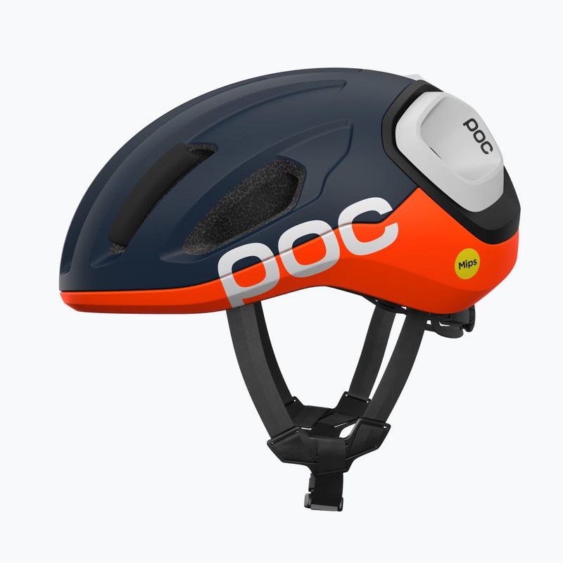 Cască de ciclism POC Amidal apatite navy matt/orange matt/hydrogen white matt 4