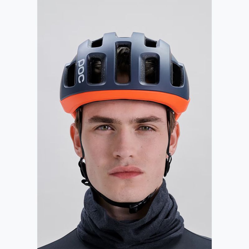 Cască de ciclism POC Ventral Air Mips apatite navy matt/orange matt/hydrogen white matt 5