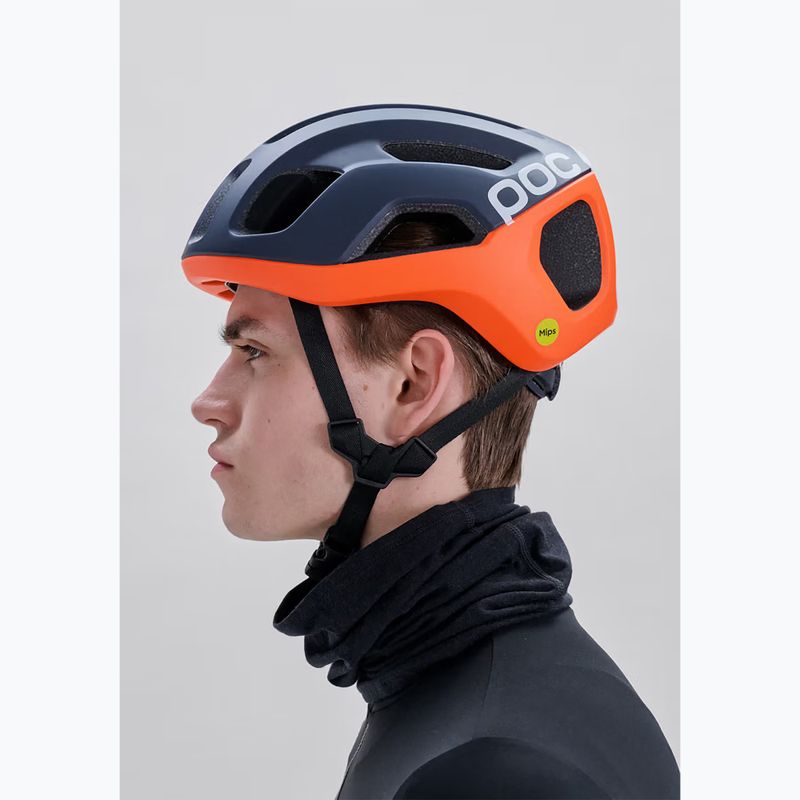 Cască de ciclism POC Ventral Air Mips apatite navy matt/orange matt/hydrogen white matt 6