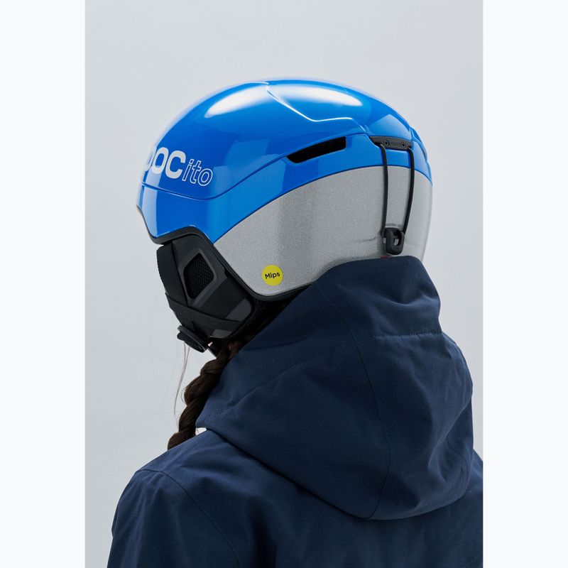 Cască de schi pentru copii POC Pocito Obex MIPS Jr fluorescent blue 8