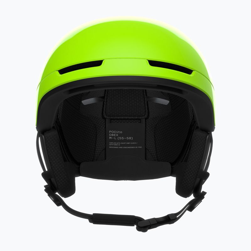 Cască de schi pentru copii POC Pocito Obex MIPS Jr fluorescent yellow/green 3