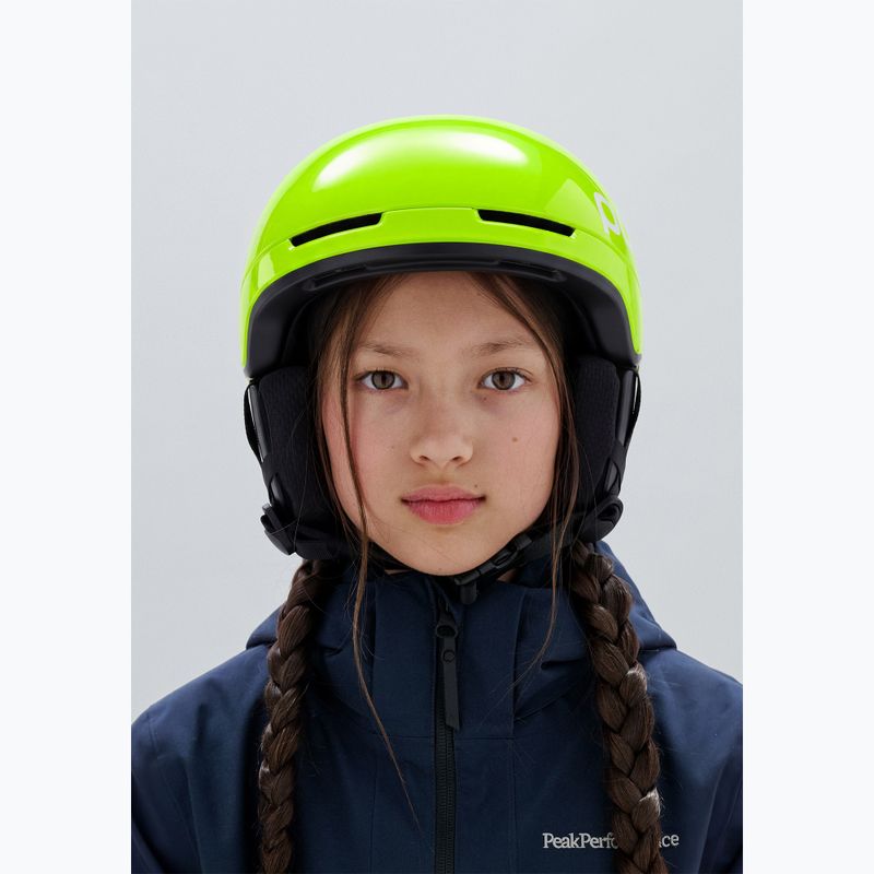 Cască de schi pentru copii POC Pocito Obex MIPS Jr fluorescent yellow/green 6