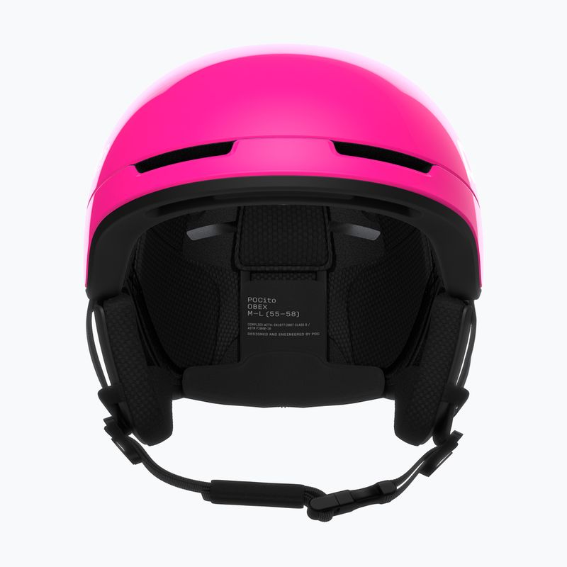 Cască de schi pentru copii POC Pocito Obex MIPS Jr fluorescent pink 3
