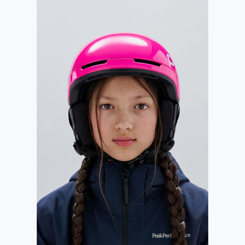 Cască de schi pentru copii POC Pocito Obex MIPS Jr fluorescent pink 6