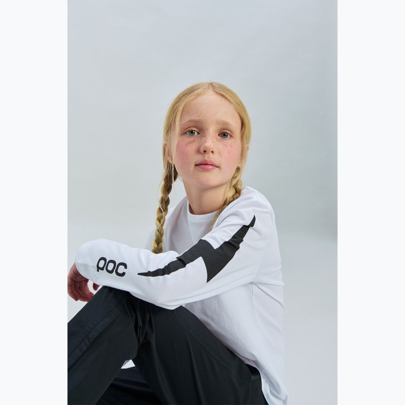 Longsleeve pentru copii POC Tee Jr hydrogen white 3