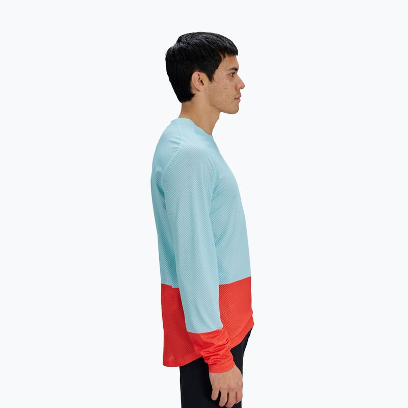 Longsleeve de ciclism pentru bărbați POC Motion Air Jersey lazurite blue/carnelian orange 3