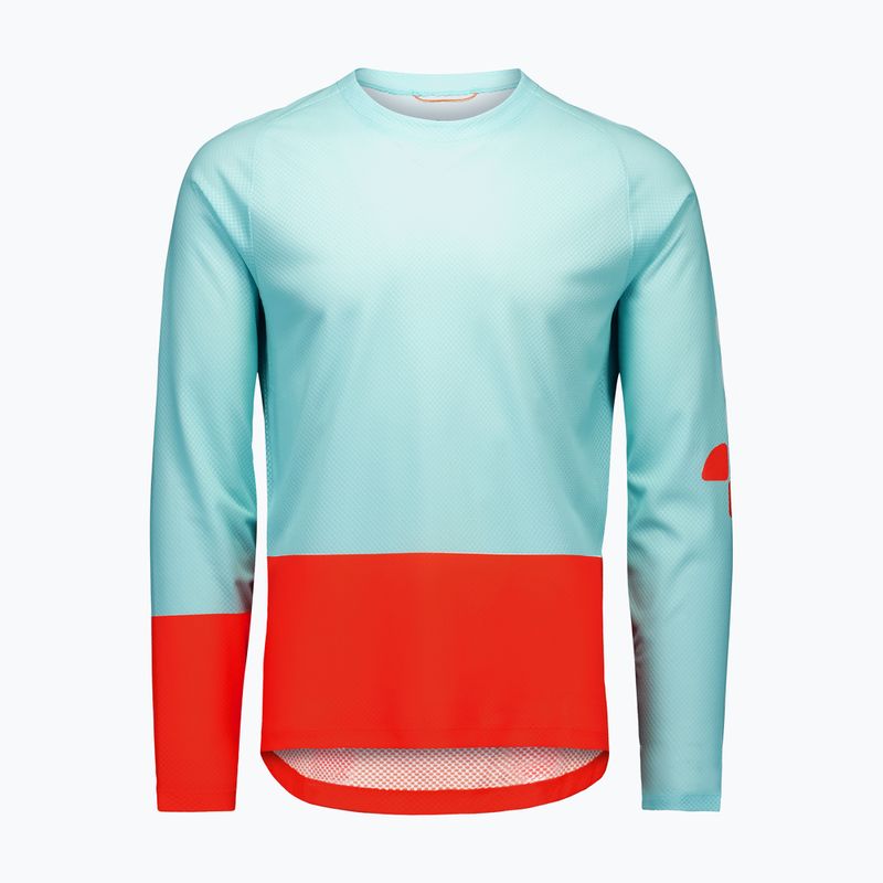 Longsleeve de ciclism pentru bărbați POC Motion Air Jersey lazurite blue/carnelian orange 5