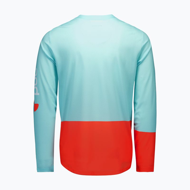 Longsleeve de ciclism pentru bărbați POC Motion Air Jersey lazurite blue/carnelian orange 6