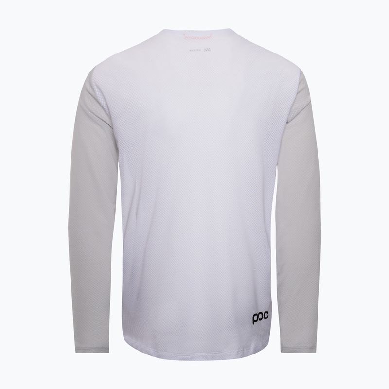 Longsleeve de ciclism pentru bărbați POC Motion Air Jersey hydrogen white 2