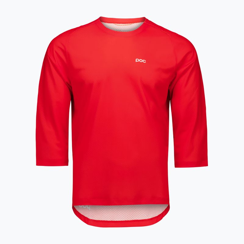 Tricou de ciclism pentru bărbați POC Motion Air Jersey 3/4 prismane red 3